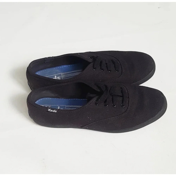 Keds low cut Canvas Black sz 7  US - Picture 4 of 6